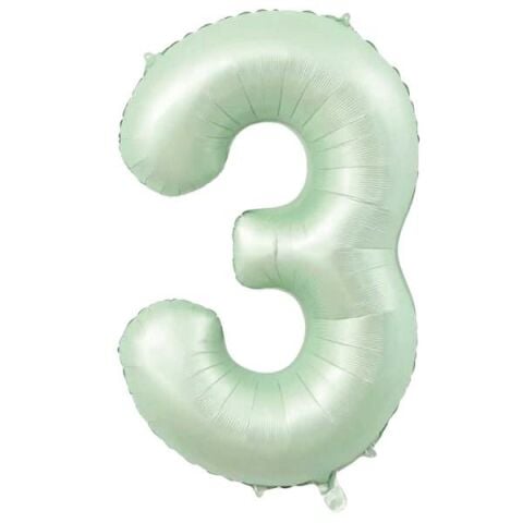 3 Rakam 34 Inc Retro Yesil Renk Balon 76 Cm 12338 Min