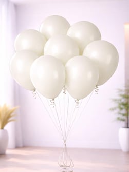 Beyaz Retro Balon 12 Inc 100lu Retro B 33c