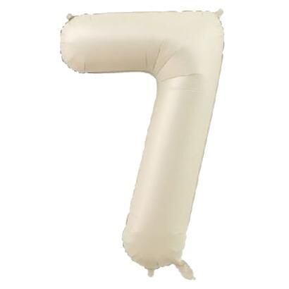 7 Rakam 34 Inc Bej Renk Balon 76 Cm 11584 Min