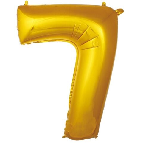 7 Rakam 34 Inc Gold Renk Balon 76 Cm 2697 Min