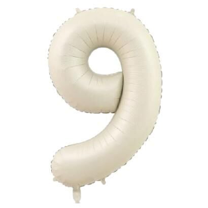 9 Rakam 34 Inc Bej Renk Balon 76 Cm 11586 Min