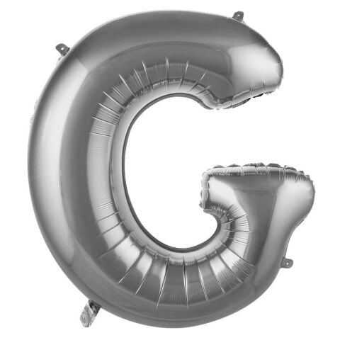 G Harf 34 Inc Gumus Renk Balon 76 Cm 2653 Min