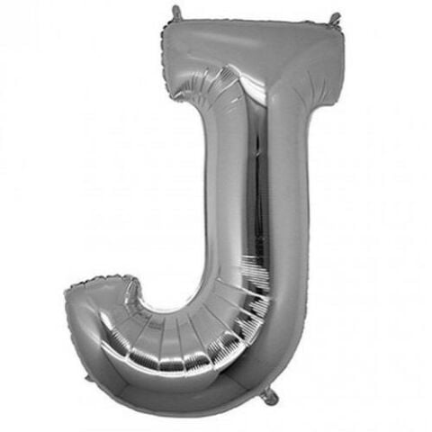 J Harf 34 Inc Gumus Renk Balon 76 Cm 2874 Min