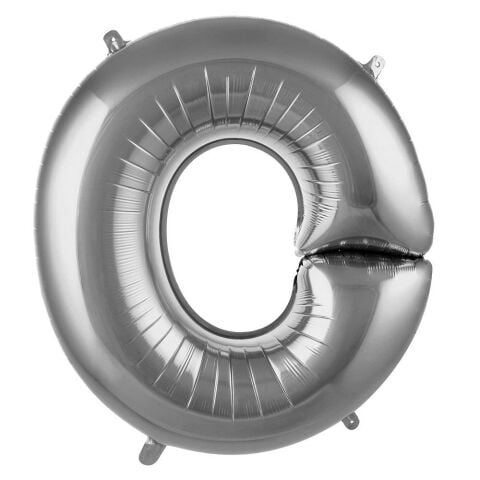 O Harf 34 Inc Gumus Renk Balon 76 Cm 2667 Min