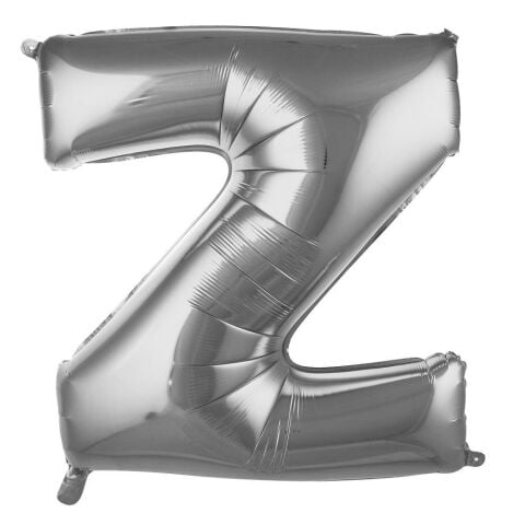 Z Harf 34 Inc Gumus Renk Balon 76 Cm 2683 Min