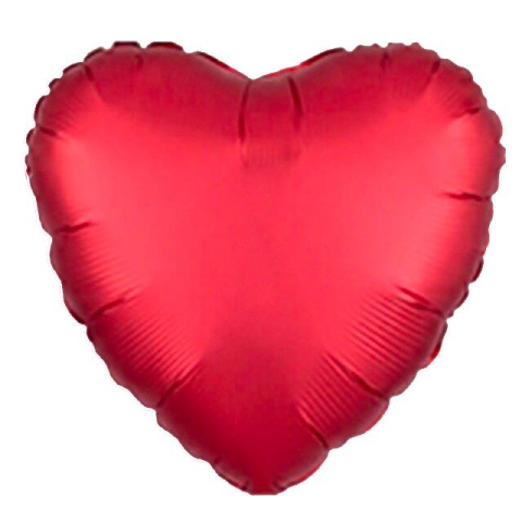 18 Inc Kalp Kirmizi Renk Folyo Balon 10529 Min