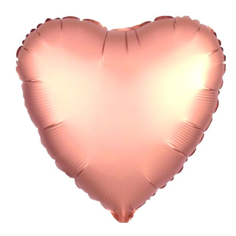 18 Inc Kalp Rose Gold Renk Folyo Balon 10581 Min