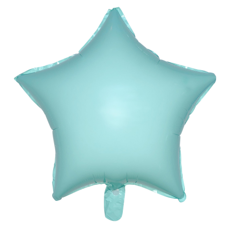 18 Inc Yildiz Makaron Mavi Folyo Balon 10884 Min