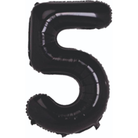 5 Rakam 34 Inc Siyah Renk Balon 76 Cm 8476 Min