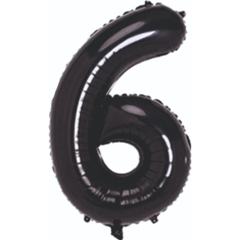 6 Rakam 34 Inc Siyah Renk Balon 76 Cm 8477 Min