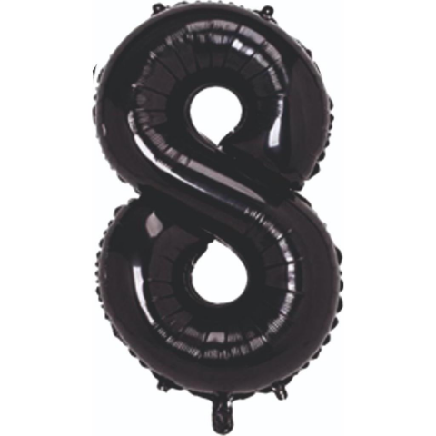 8 Rakam 34 Inc Siyah Renk Balon 76 Cm 8479 Min