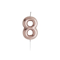 8 Rose Gold Rakam Mum 9 Cm 4d00