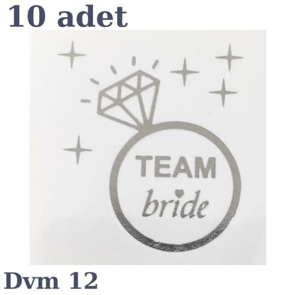 Dovme Team Bride Gumus No 12 709 Min