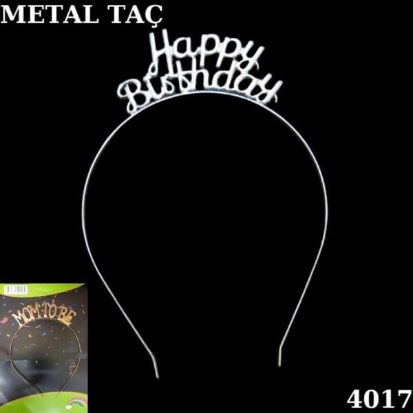 Tac Metal Happy Birthday Gumus 653 Min
