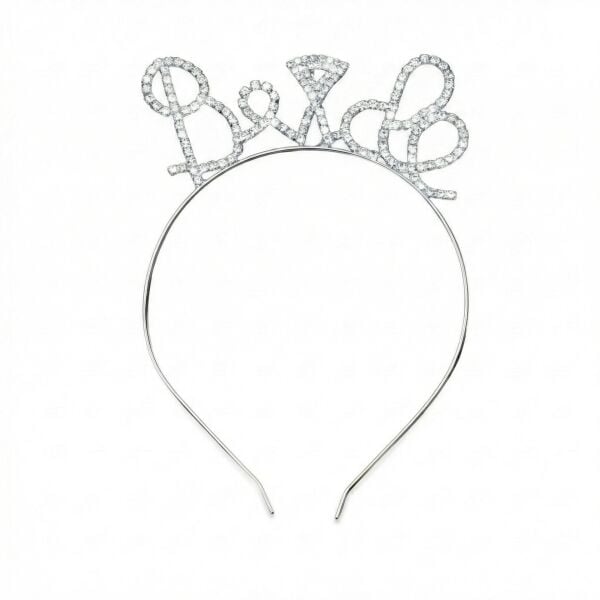 Tac Tasli Metal Bride Tobe Gumus 630 Min